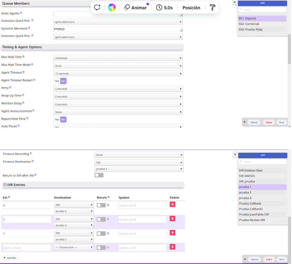 Colas de Llamadas e IVR